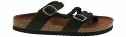 Comfort Sandals|Flat Sandals|WHITE MOUNTAIN Haziest Women’s Footbed Sandal Black