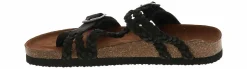 Comfort Sandals|Flat Sandals|WHITE MOUNTAIN Haziest Women’s Footbed Sandal Black