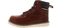 Safety Toe Boots|Slip Resistant|WOLVERINE Floorhand LX Wedge Men’s Steel Toe Work Boot Brown