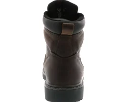 Safety Toe Boots|Slip Resistant|WOLVERINE Floorhand Men's Extra Wide-Width Steel Toe Work Boot Brown