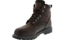 Safety Toe Boots|Slip Resistant|WOLVERINE Floorhand Men's Extra Wide-Width Steel Toe Work Boot Brown