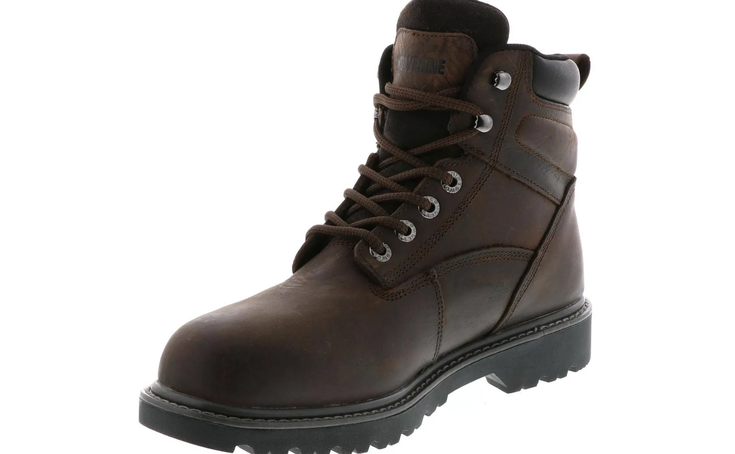 Safety Toe Boots|Slip Resistant|WOLVERINE Floorhand Men's Extra Wide-Width Steel Toe Work Boot Brown