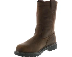 Safety Toe Boots|WOLVERINE Floorhand Men's Steel Toe Work Boot Brown